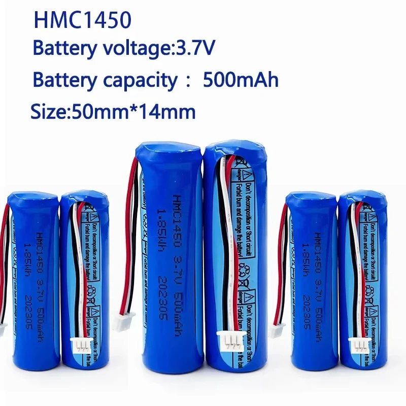 HMC1450 Battery 3.7V 500mAh Li-ion For 70mai Smart Dash Cam Pro A550 A550S A800 Midrive D02 Replacement Battery 3-wire