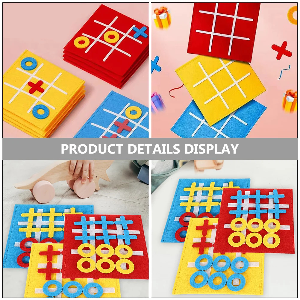 9 Pcs Children's Board Games Kids Toys Parent-children Interactive Desktop Table Ticktacktoe