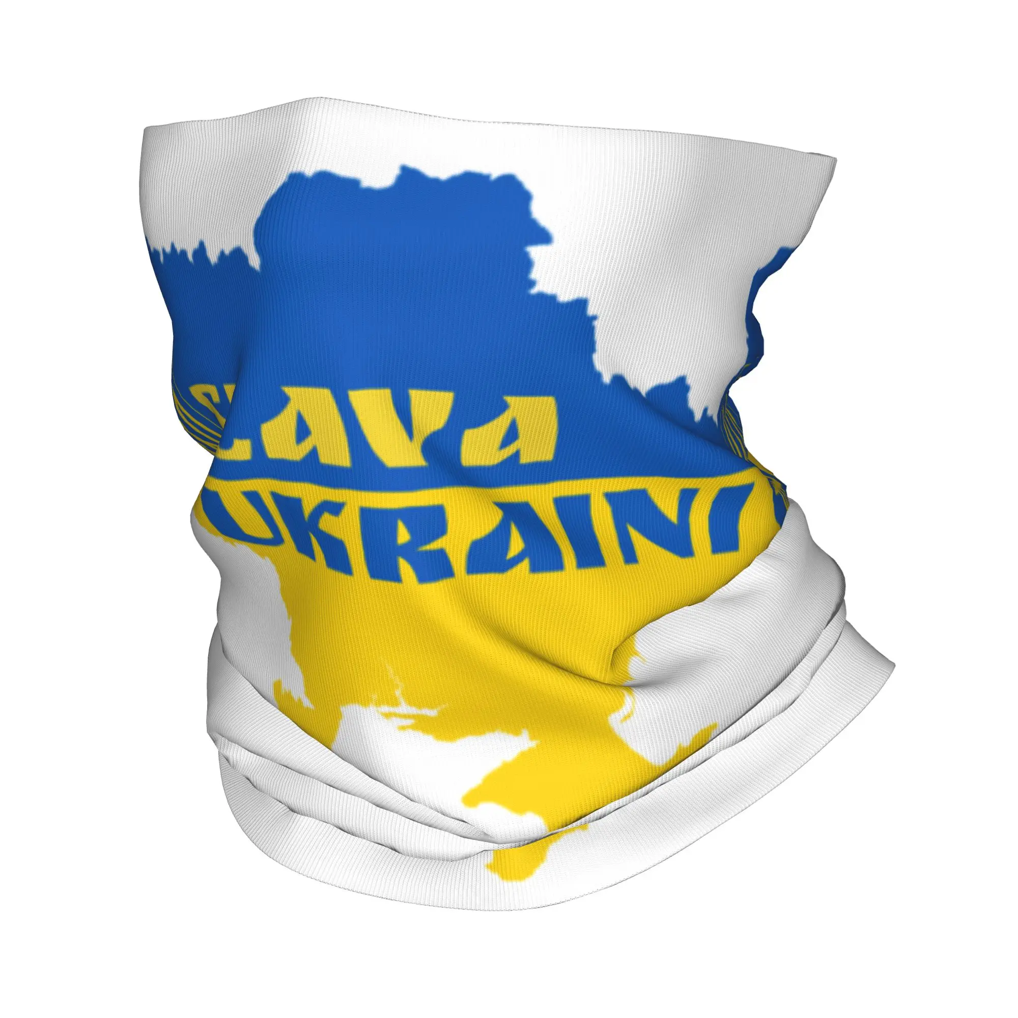 Slava Ukraini Ukraine Flag Bandana Neck Gaiter UV Protection Face Scarf Cover Men Women  Headwear Tube Balaclava