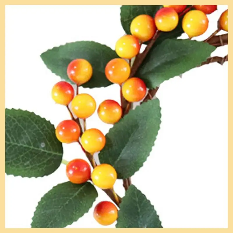 GOOD-6Pcs عيد الميلاد شمعة خواتم إكليل الاصطناعي التوت شمعة خواتم الشاي ضوء الدائري لعيد الميلاد الشكر الحصاد الديكور