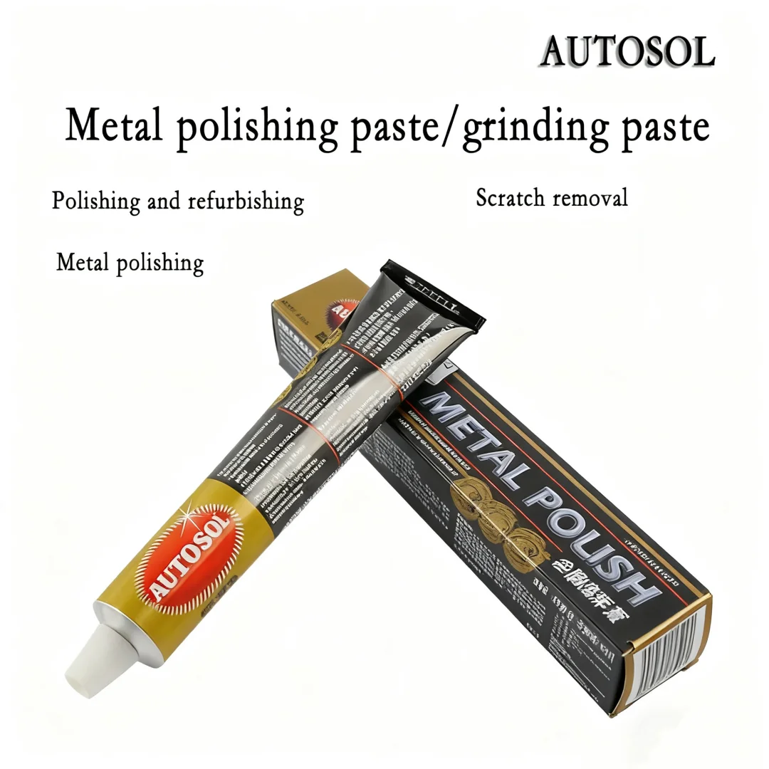 

1 шт., паста для полировки металла автомобиля, 75 мл/100 г, подходит для полировки алюминиевой кожи из нержавеющей стали и полировки автомобиля