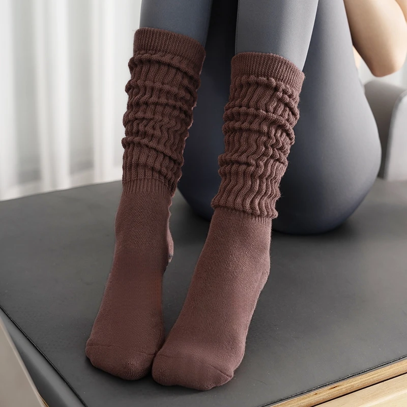 Stacked Sock Damen-Kniestrümpfe, Slouchy-Socken, Lauf- und Fitness-Sportsocken, Yoga-Socken, Street-Skateboard-Socken – Detail 3