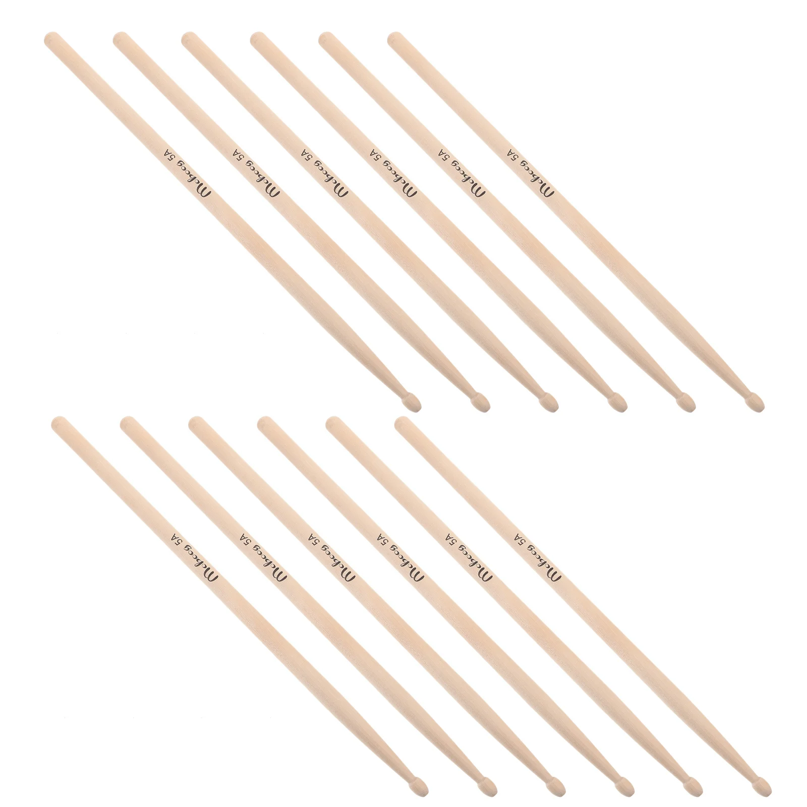 

6Pairs Drum Sticks Maple Wooden Drumsticks 5a Professional Percussion Sticks Performance Musical Instrument Accessories