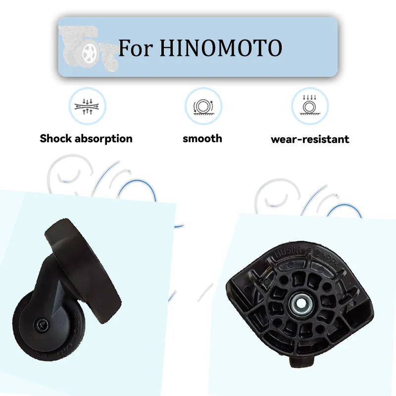 

For HINOMOTO HU50 For Luggage 360°Swivel Suitcase Wheels Rotating Replacement Parts High Wear Resistant Wheels