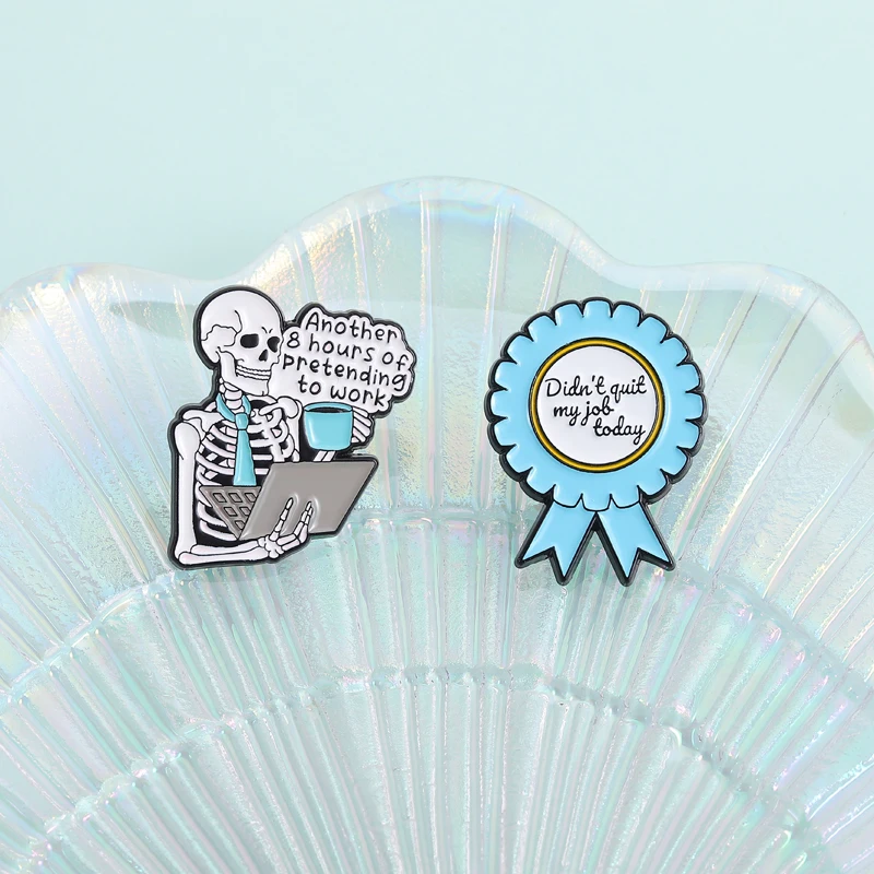 لم تكن وظيفتي اليوم المينا دبابيس الفكاهة مكتب إقتباس IDK أنا فقط العمل هنا أسوأ الموظف بروش شارة التلبيب مجوهرات