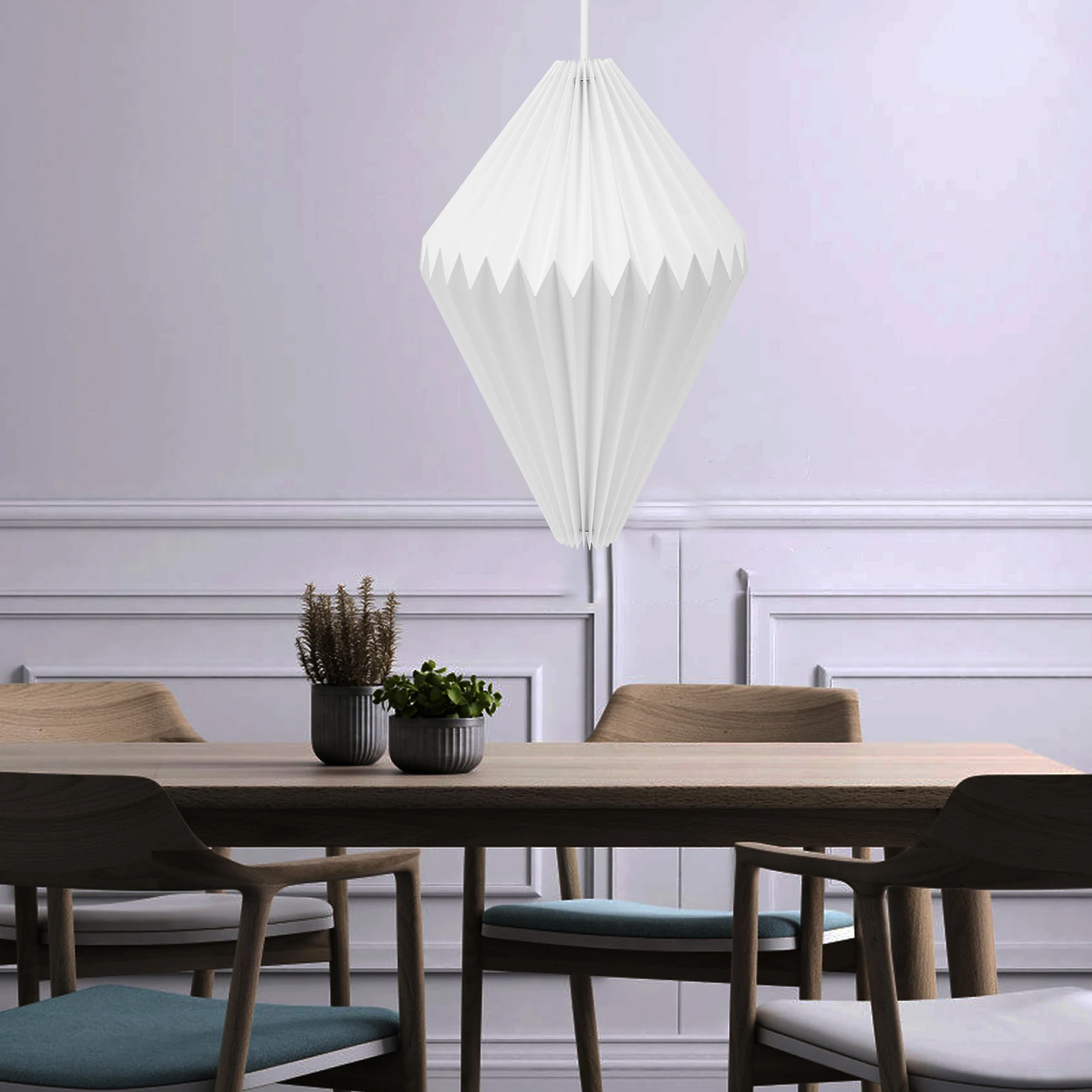 

Folding Origami Lampshade Decorative Paper Light Cover Accessory Hanging Lantern Bedroom Living Room Warm Atmosphere