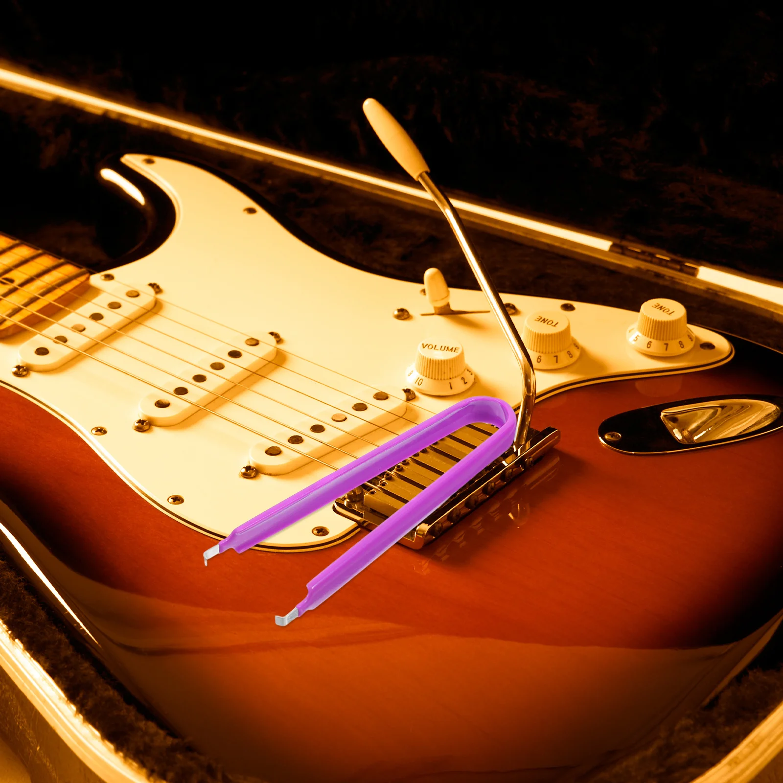 

4pcs Electric Guitar Knob Puller Tool For Quick Tone Adjustment Universal Fit Bass Vibrant Colors Safe Efficient Removal