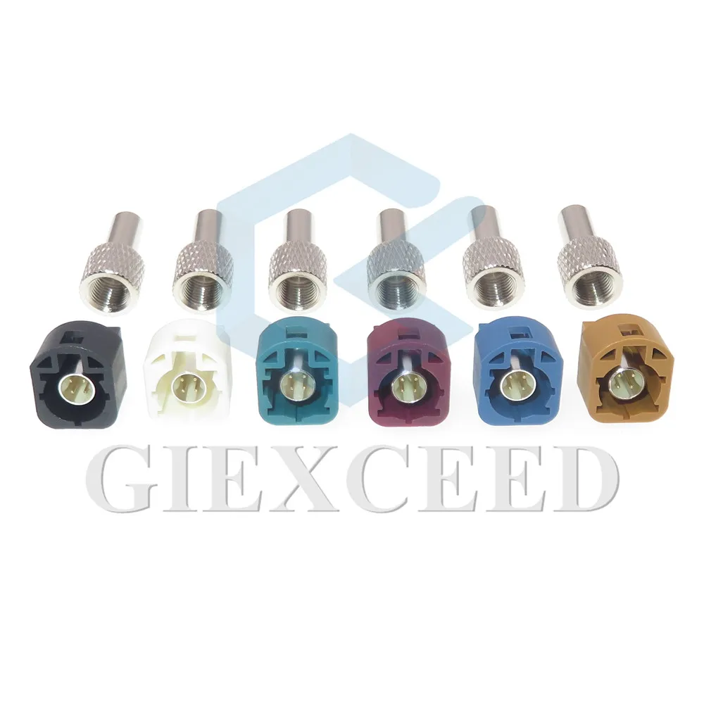 

LVDS 4-контактный разъем переменного тока в сборе, автомобильная аудиоразъем, разъемы для автомобильной камеры, универсальный автоматический разъем Fakra