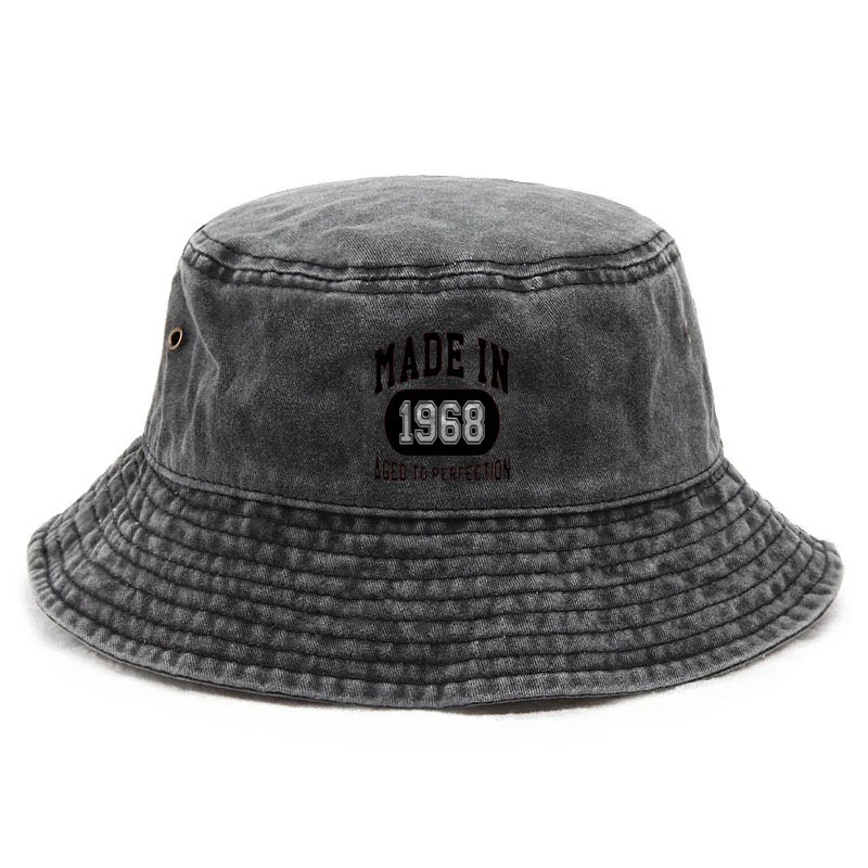 Chapéu balde lavado de algodão personalizado, chapéu de pesca vintage, proteção solar, estilo retrô ao ar livre, item de colecionador, design atemporal