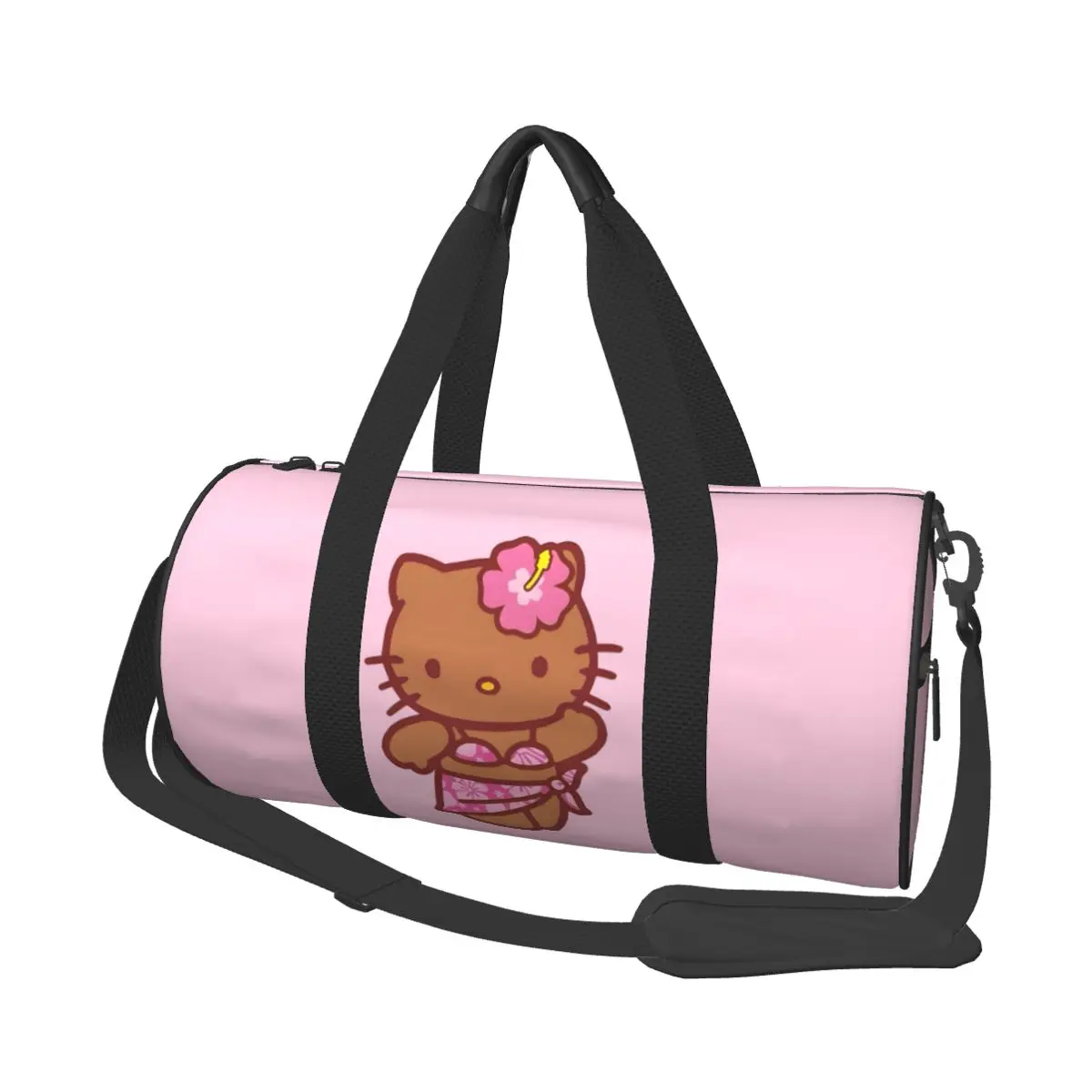 

Пляжная большая сумка Hello Kitty на заказ, женская очень большая спортивная ручная кладь, дорожные сумки для покупок с милым котом