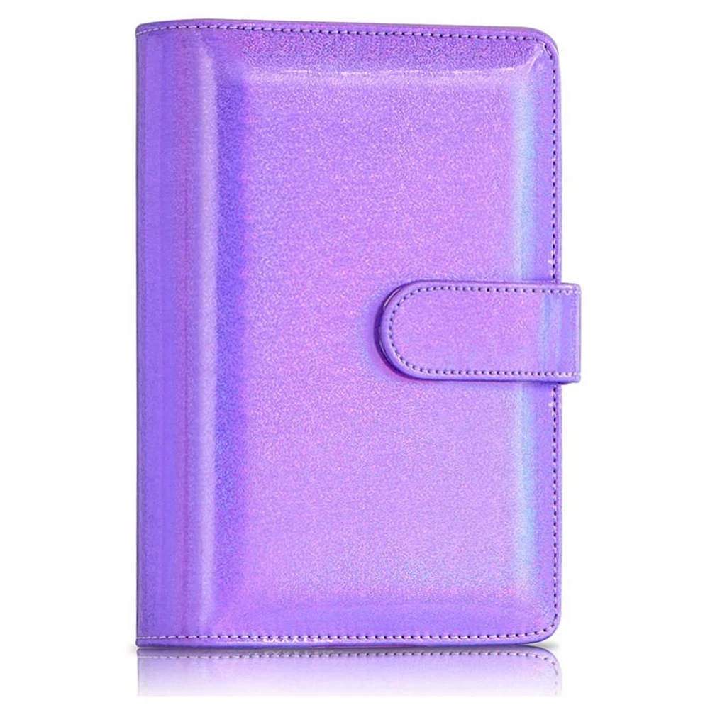 Imagem -06 - Couro Notebook Binder Capa a6 Anel Binder Orçamento Envelopes de Dinheiro Planejador Diário de Viagem Roxo pu