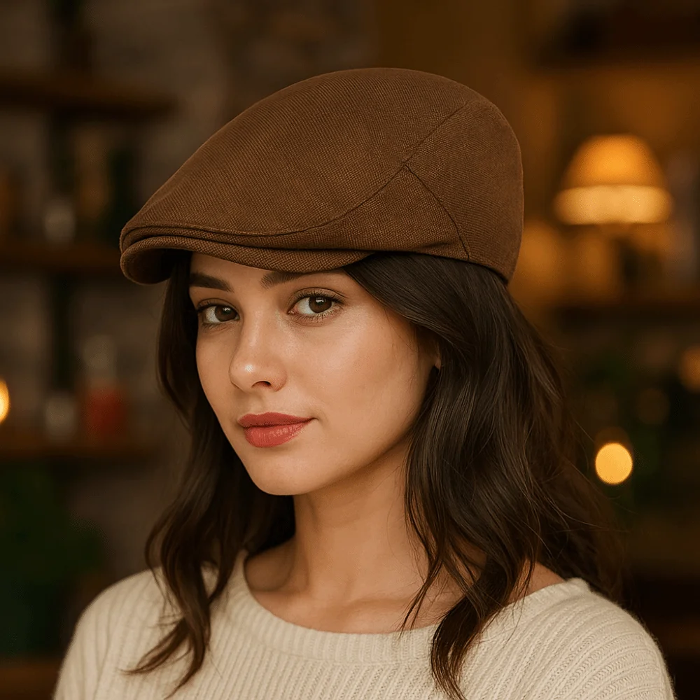 أزياء تنفس بلغت ذروتها قبعة خمر تصميم عادي منقار البط القبعات قصيرة حافة عارضة إلى الأمام قبعة الطقس البارد
