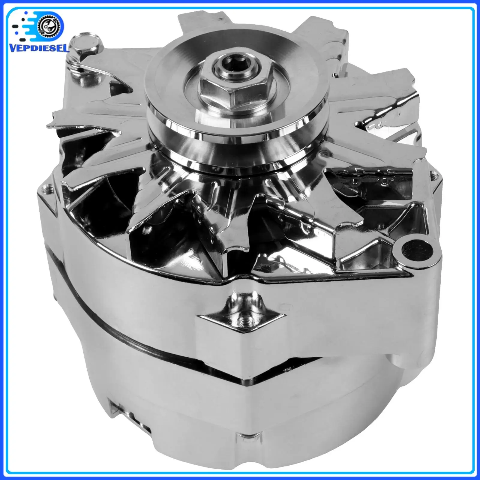 1 Stück 110 Ampere Chrom-Lichtmaschine ADR0335-C für 1968–1989 Chevrolet Buick Oldsmobile V8 5.0L 5.7L
