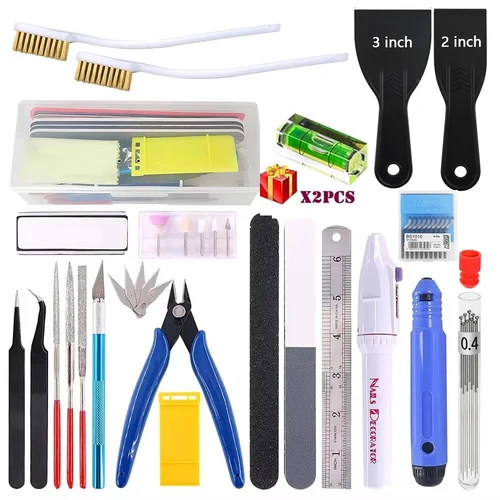Piezas de impresora 3D, alicates diagonales de alambre electrónico, cuchillo de recorte, raspador, juego de cortador de desbarbado, pinzas, alicates, Kit de herramientas de impresora 3D