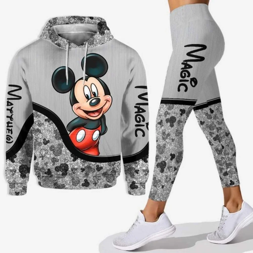 

Disney Minnie hooded yoga suit hoodie Yoga pants 3d printing 2025