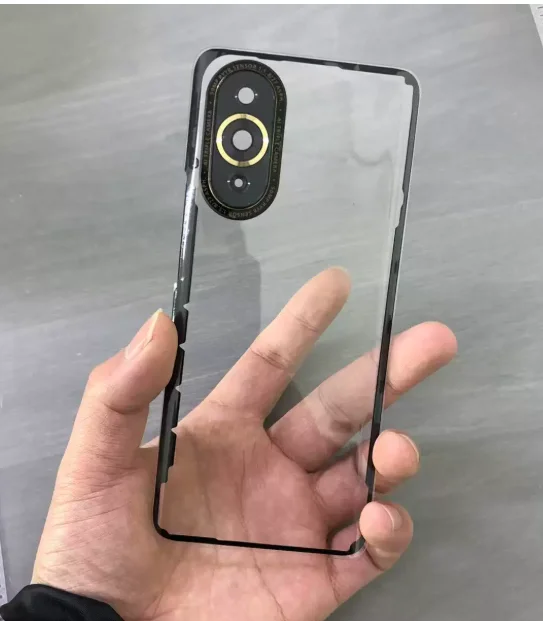 For Huawei Nova 10 Pro Nova10 Transparent Battery Back Cover Rear Glass Housing Replace Phone Repair Spare Parts + Camera Lens
