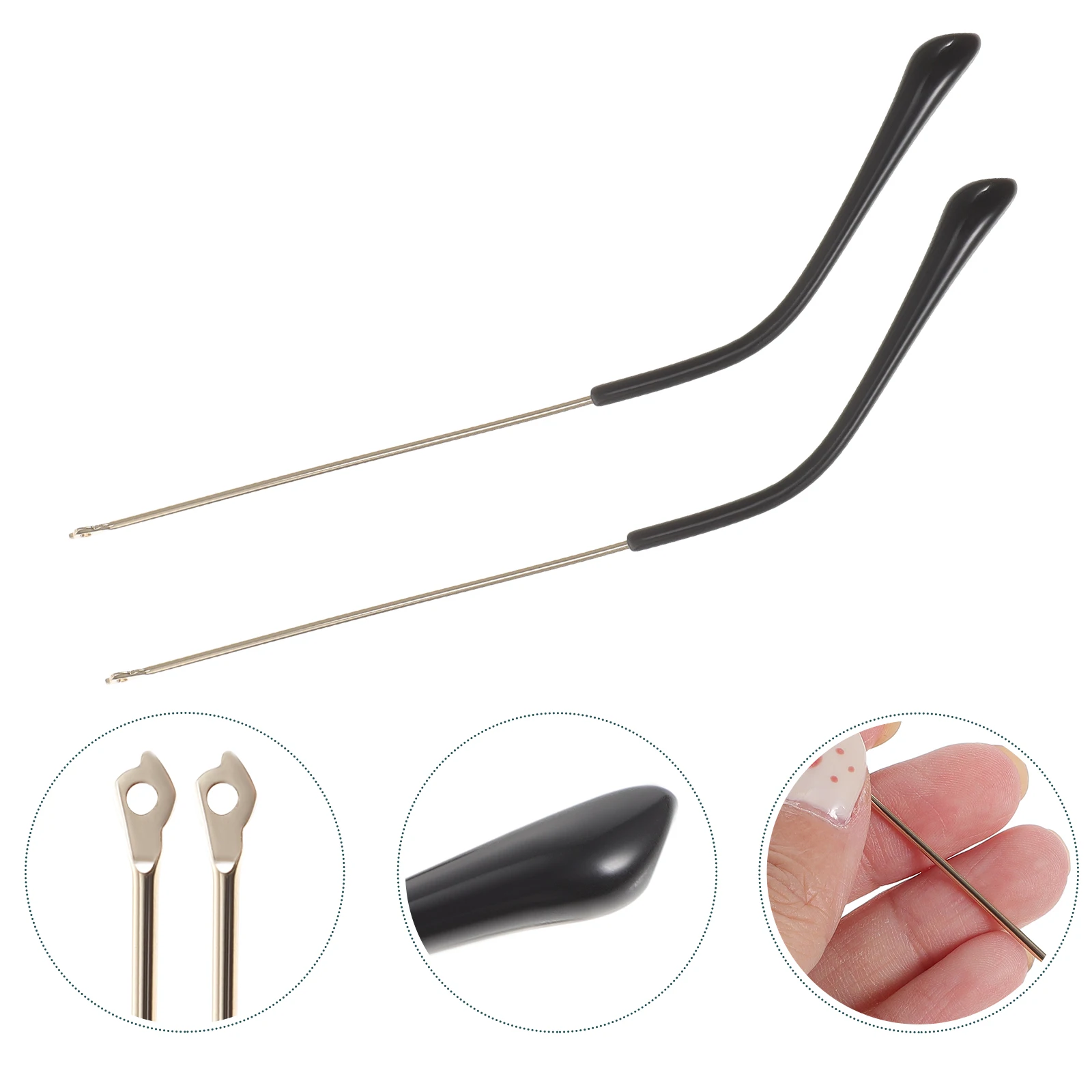 

Metal Eyeglasses Replacement Temple Alloy Golden Sunglasses Arm Legs Repair Kit Universal Glasses Accessories Non Slip Design