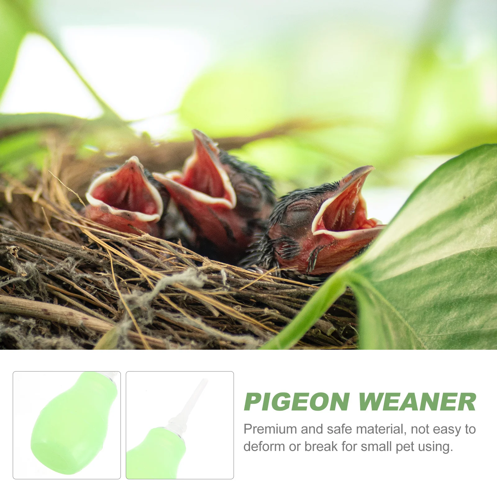 

1Pcs Plastic Pigeon Weaner Bright Color Durable Bird Weaning Accessory Squab Nursing Feeding Tool Supplement Bird Weaning Tool