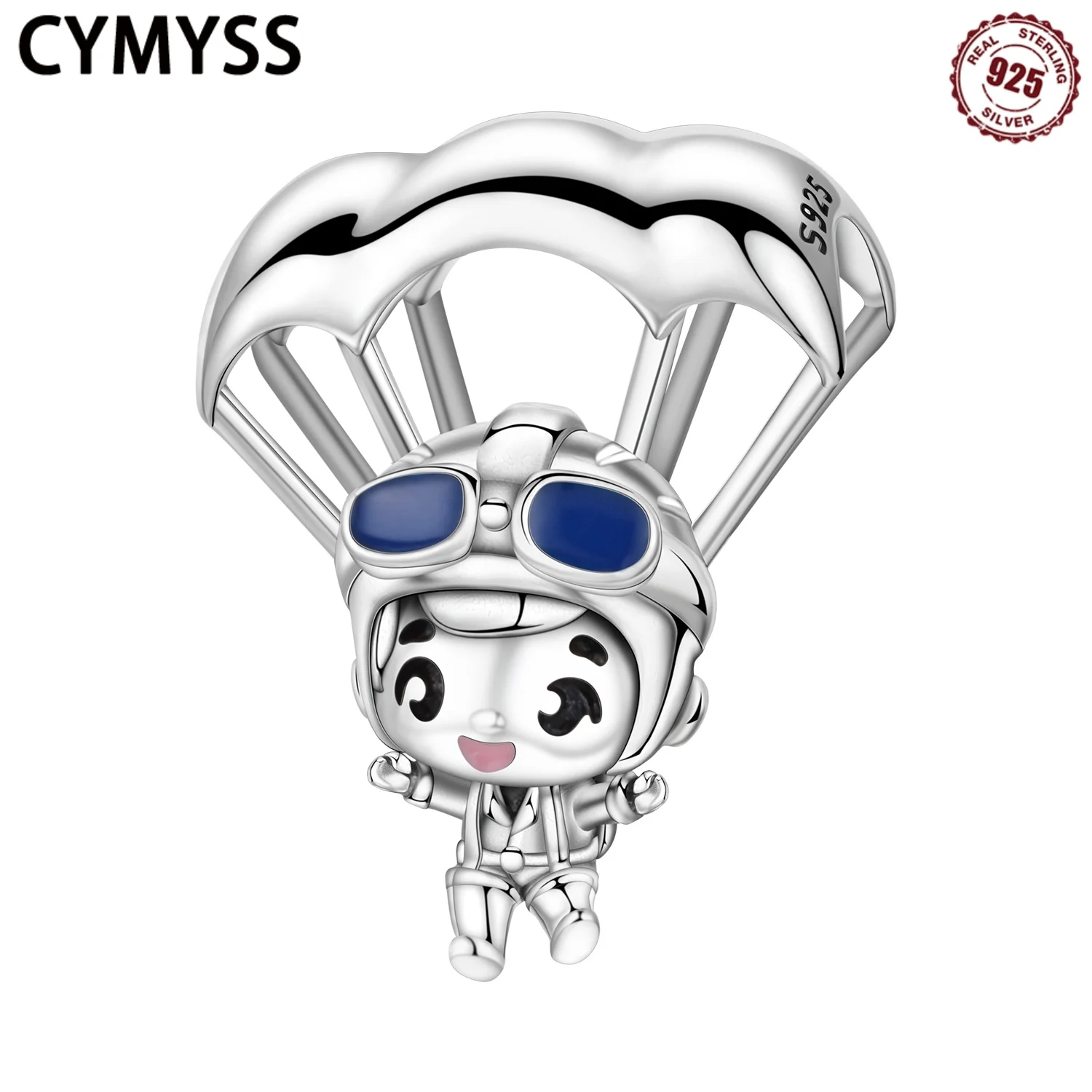 

CYMYSS 2025 New 925 Sterling Silver Pilot Paraglider Beading Fine Jewelry Birthday Gift Trend Ladies Beading