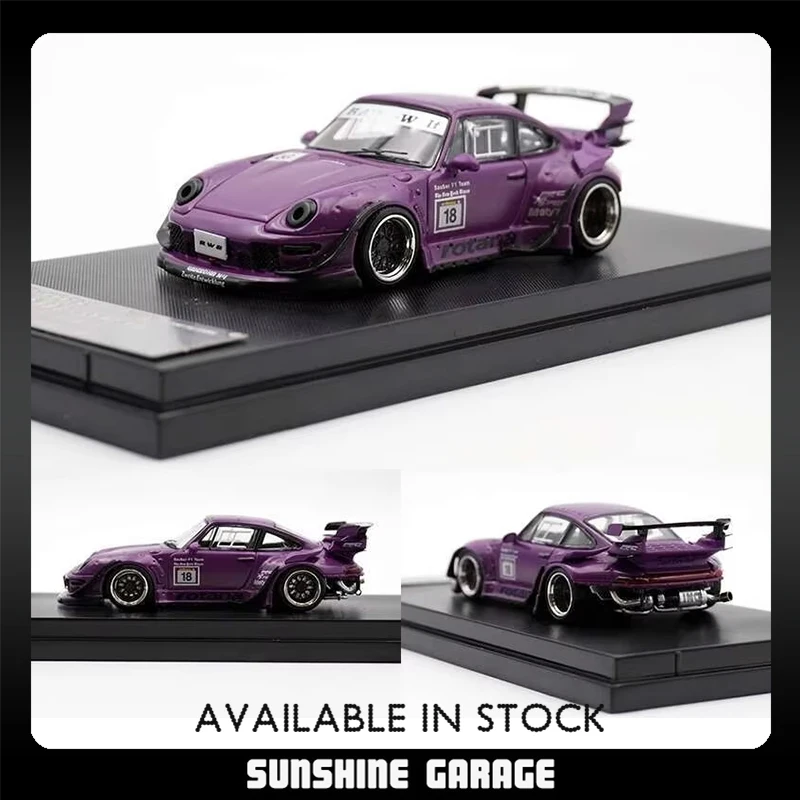 

SW 1:64 RWB 993 Rotana Race Track 927, литая под давлением модель автомобиля, коллекция Street Warrior STAR TW