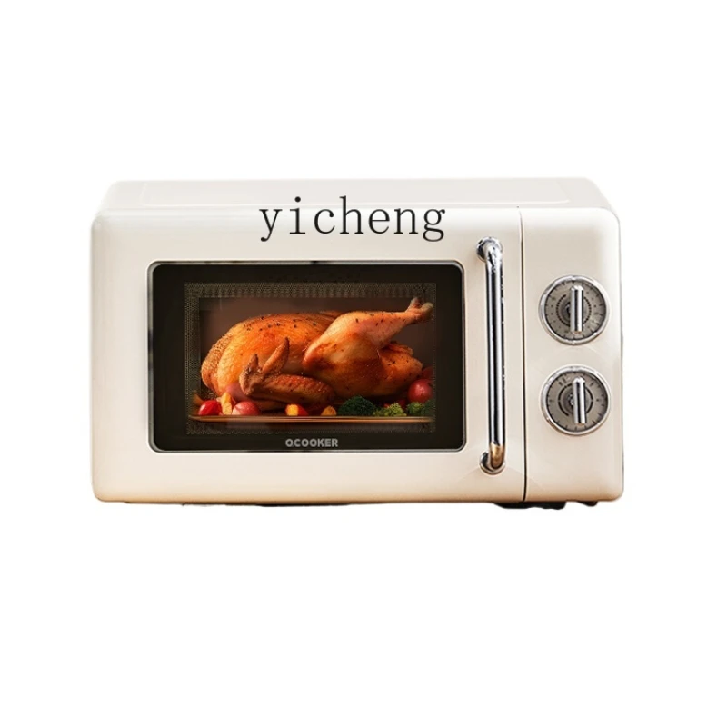 

Retro Flat Microwave Oven Household Frequency Conversion Mini20l Large Capacity