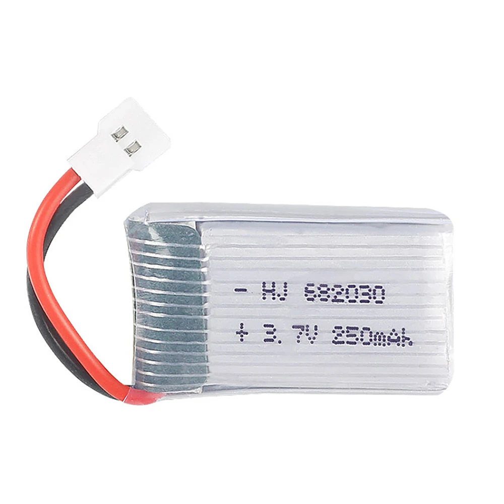 4/5/10 piezas de alta velocidad 3,7 V 250 mAh 682030   Batería Lipo 20c para Syma X11C X701 U830 FY310 RC accesorios de aviones piezas enchufe XH