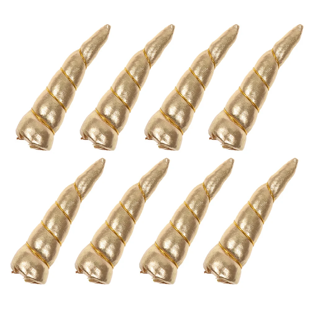 8 قطعة عقال يونيكورن اكسسوارات لطيف العصابات الشعر لحفلة عيد ميلاد اللعب لامعة النسيج Pp القطن يونيكورن القرن الحرف