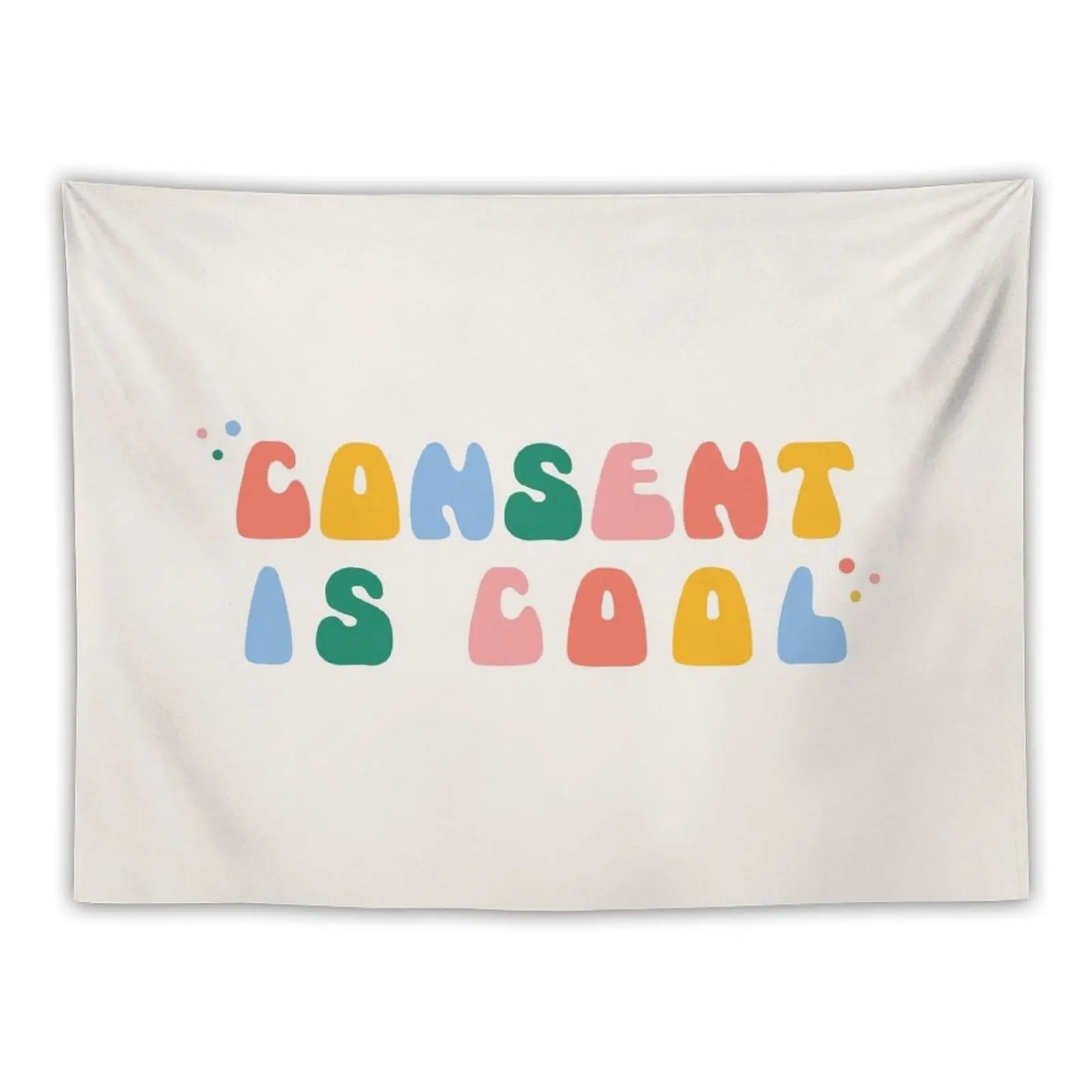 

Consent Is Cool Tapestry Aesthetic Room Decoration Bathroom Decor Tapestry