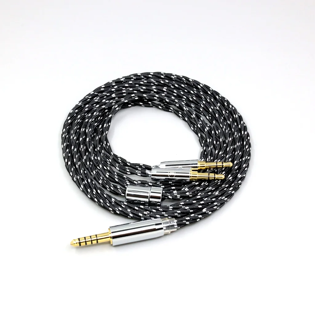 OCC смешанный OFC скручивающий нейлоновый кабель для наушников Onkyo A800 Philips Fidelio X3 Kennerton Jord LN 008704