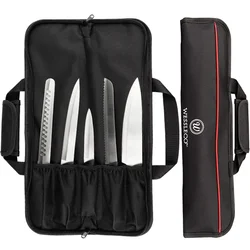 Brand Portable Chef Knife Roll Bag Nylon Durable Kitchen Knife Storage Pocket Organizer Professional Outdoor Picnic Carry Case