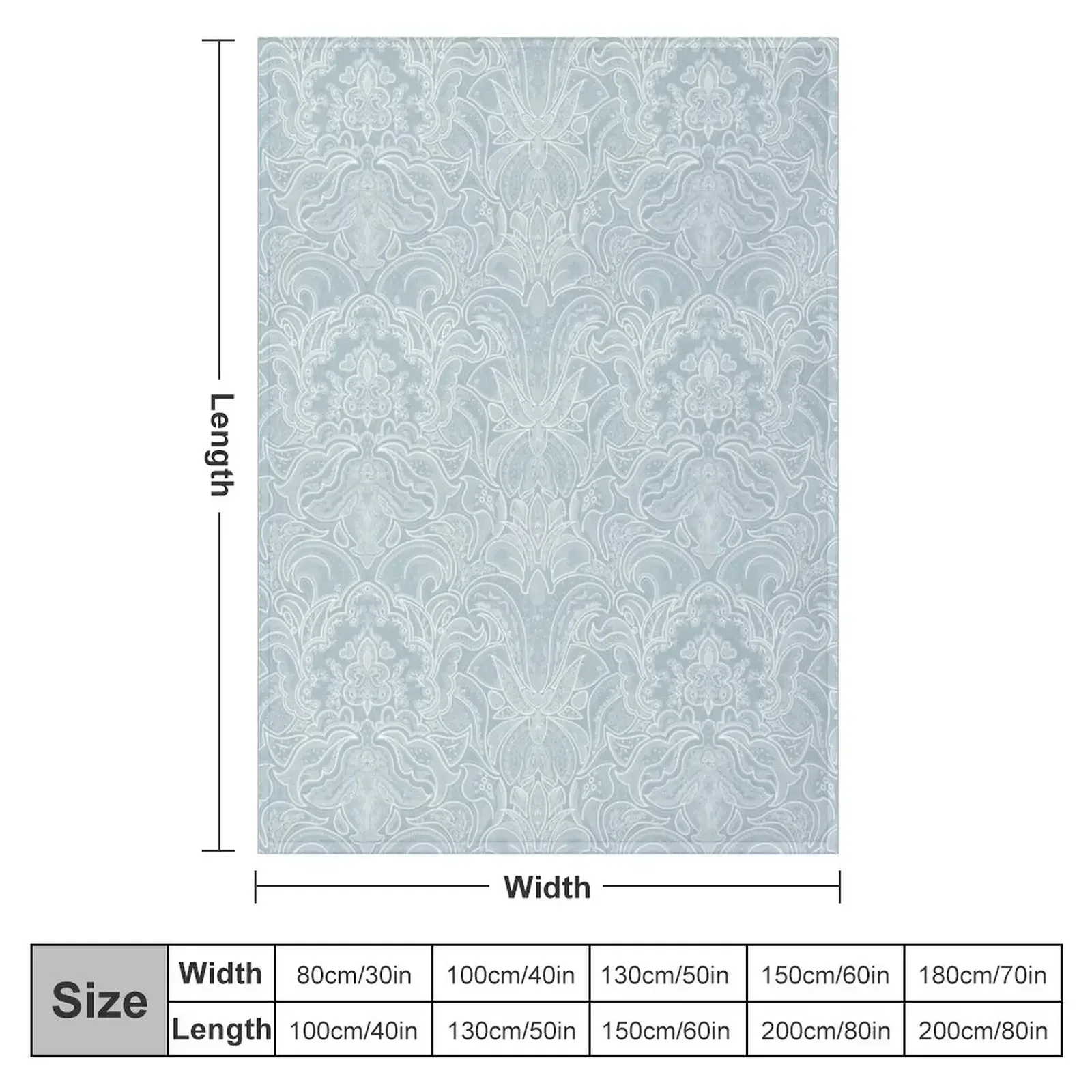 Hand Drawn Paisley with hidden mouse design Seafoam Throw Blanket couch cozy soft plush fuzzy picnic outdoor blanket