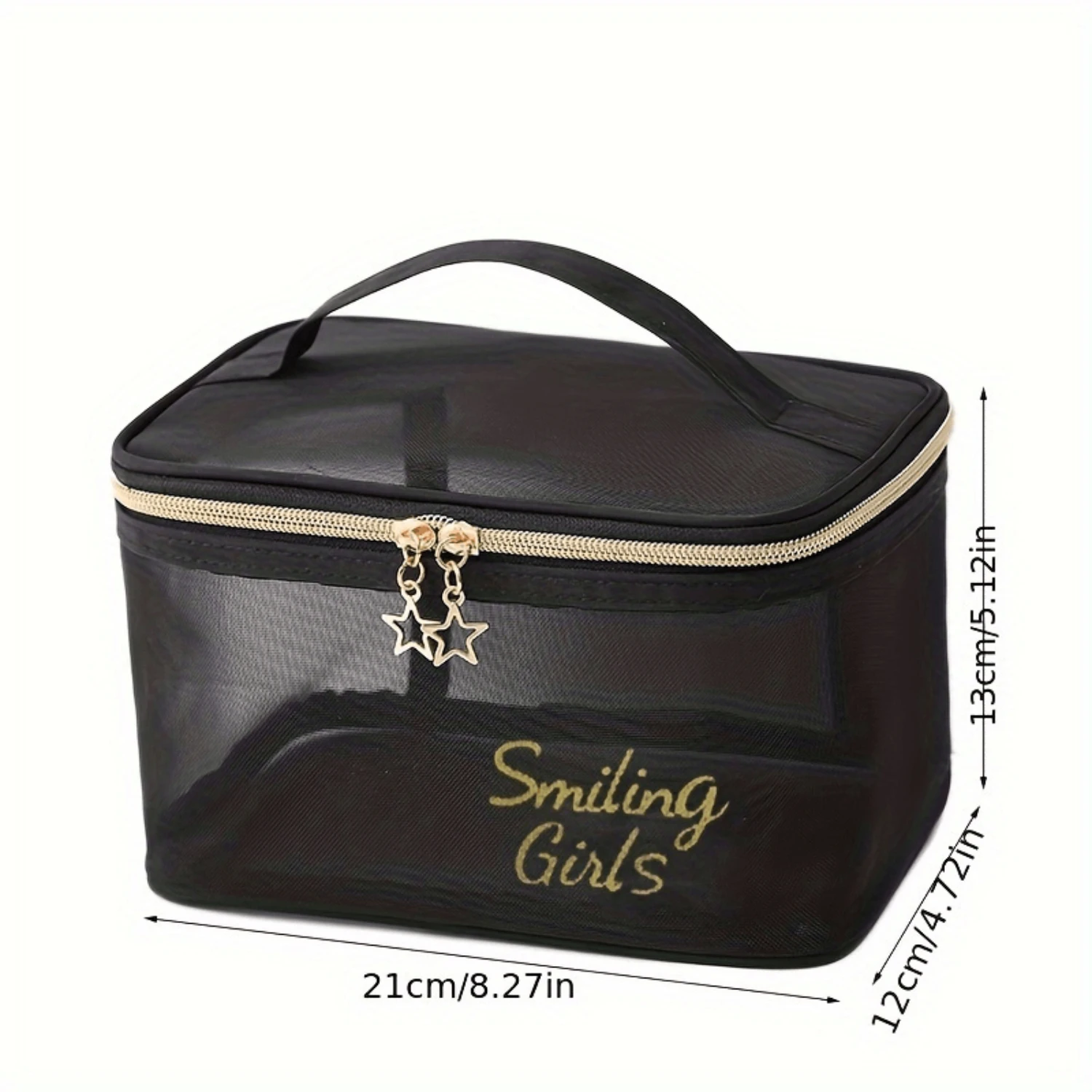 Ensemble de sacs à cosmétiques semi-transparents en maille 5 pièces, organisateurs de toilette portables, Kit de voyage parfait incontournable