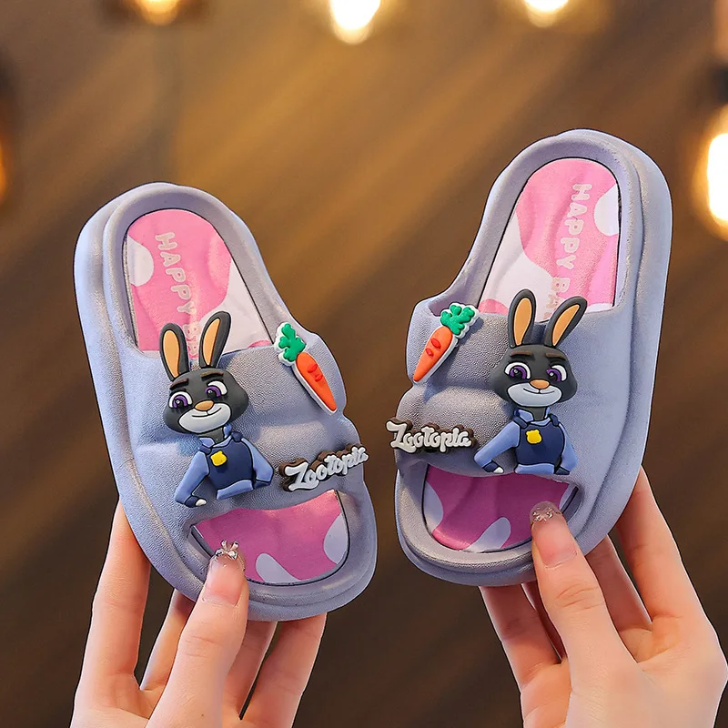 

Crazy Animal City Co-Branded Children's Slippers, Thick-Soled Lightweight Baby Slippers, Parent-Child Outdoor Sandals for Girls