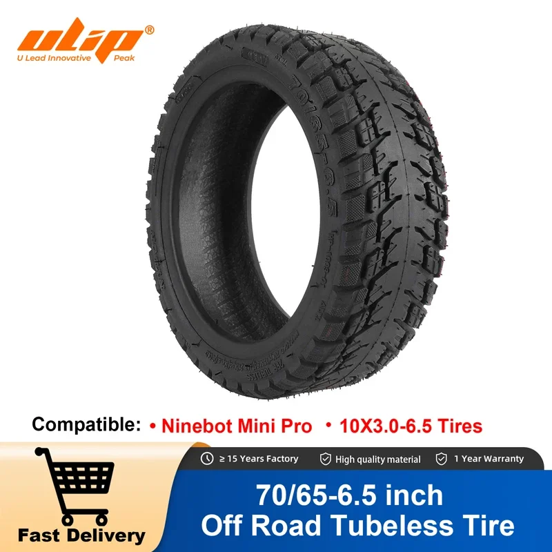 

Ulip 70/65-6.5 Explosion Proof Off Road Tubeless Tire for Ninebot Mini Pro Electric Balance Scooter Non-slip 10 Inch Tyres