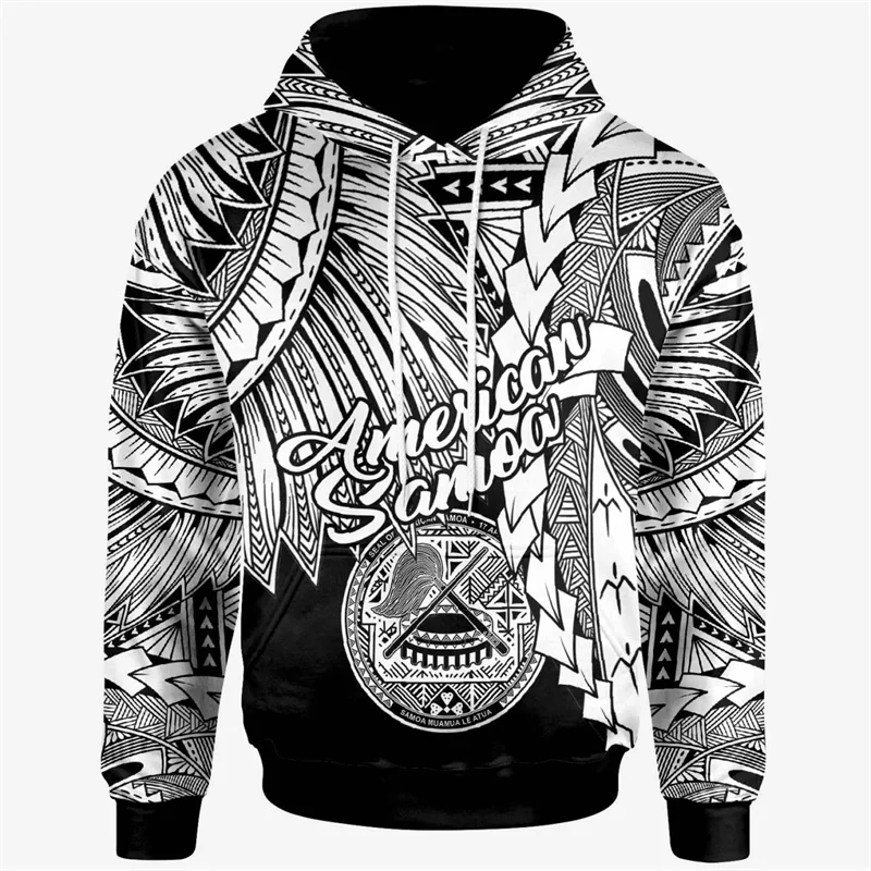 American Samoa Tatau Red Graphic Hoodie Polynesian Over Hoodie Y2k Flag New In Hoodies & Sweatshirts Hoodies For Men Pullover