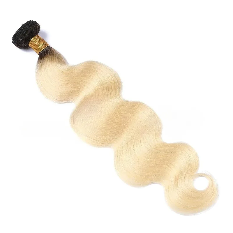 고품질 T1B613Blonde 인간의 머리카락 바디 웨이브 번들 자연스럽게 흐르는 부드러운 촉감 오래 지속되는 통기성과 편안함