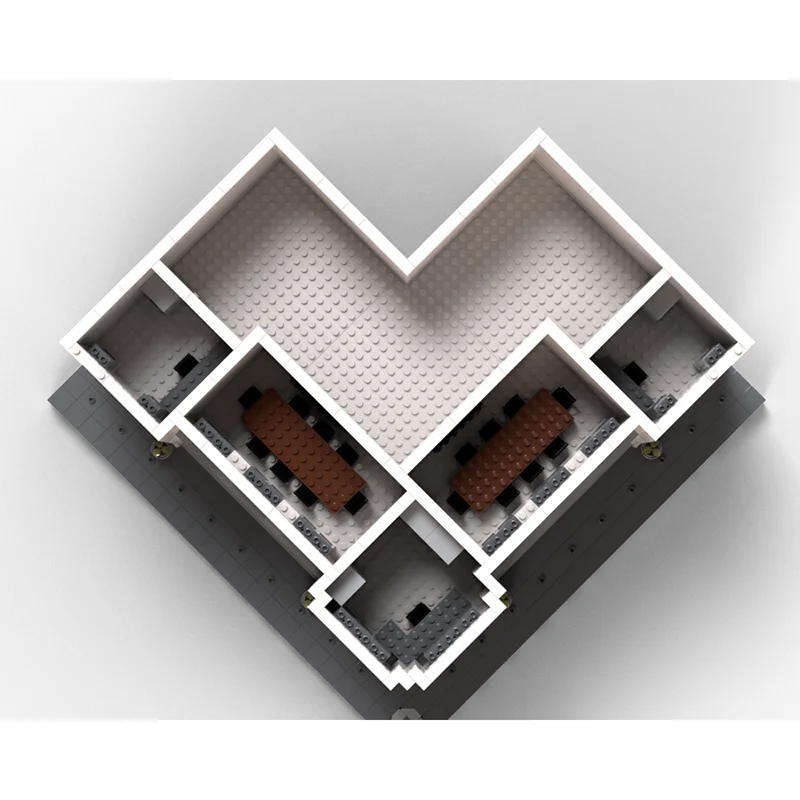 Moc Building Block Old Corner Post Office Modular Building Technology Modular Brick Model  Gifts Christmas Toy DIY Sets Assembly