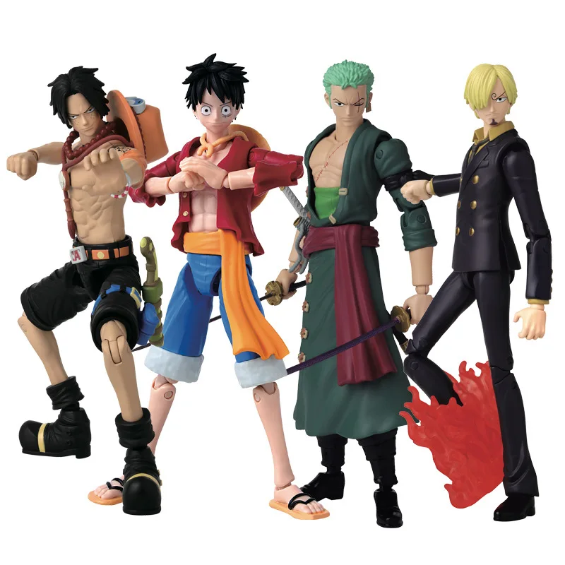 BANDAI S.H.Figuarts ONE PIECE Action Figure Series Figure Model PVC Collectible Toy Monkey D. Luffy Roronoa Zoro Portgas·D·Ace