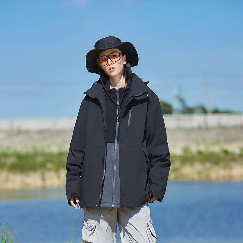 للجنسين سترة عادية انفصال بطانة داخلية في الهواء الطلق سترة واقية معاطف كاكي البحرية الجيش الأخضر الأسود ملابس خارجية ملابس الشتاء الخريف