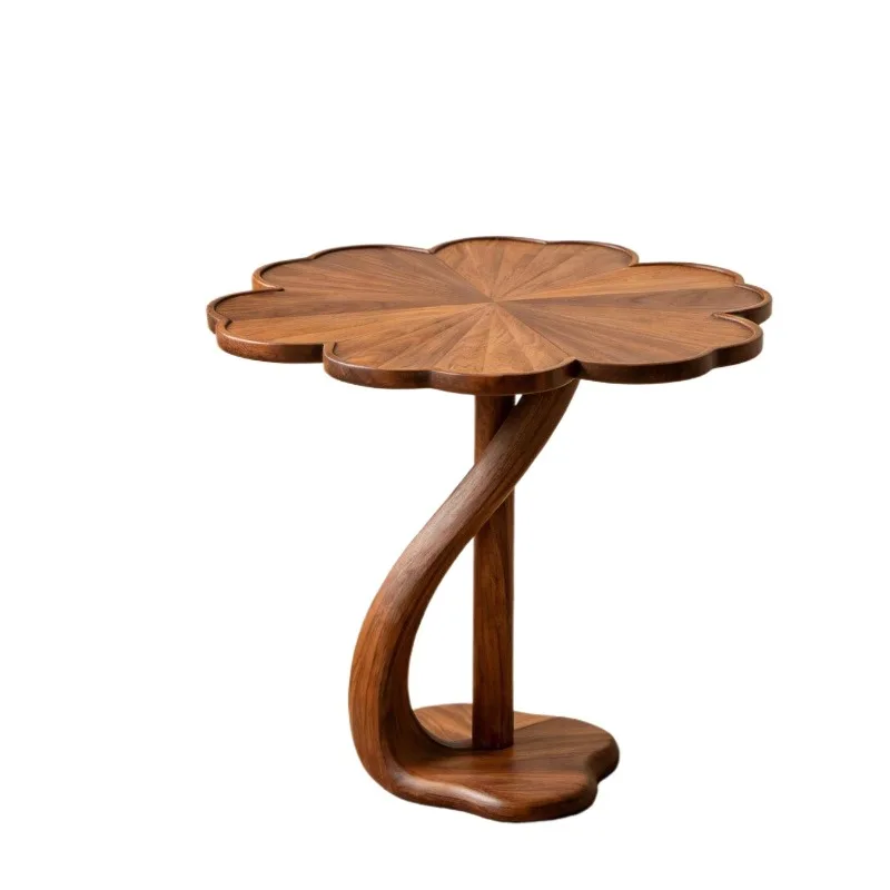 

Flower stand living room floor-to-ceiling light luxury high-end art high-end solid wood black walnut