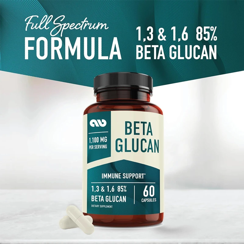 β - glucan supplements for immune, skin,and intestinal support | 1,3D and 1,6 β - glucan enhancing formulas | Non GMO,vegetarian