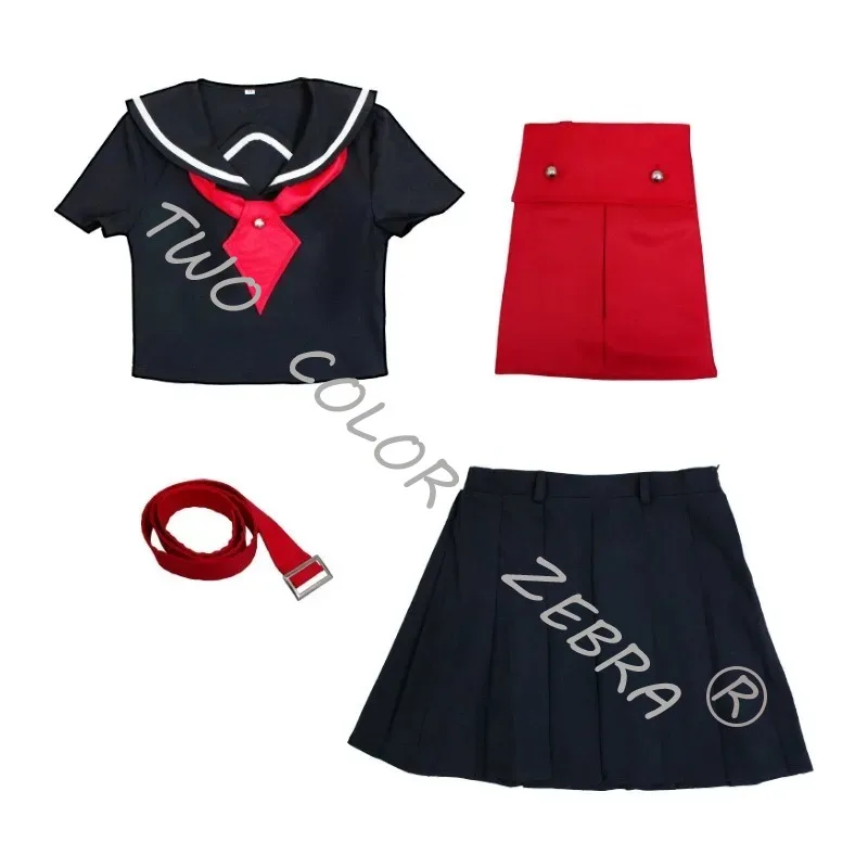 아카메가 킬! 쿠로메 코스프레 의상 및 가방 애니메이션 야거스 쿠로메 코스프레 의상 록 코스플레이어 가발 도매