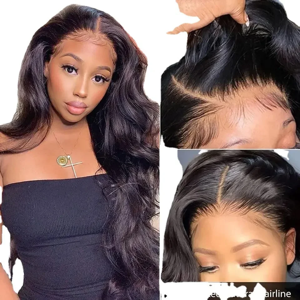 Practical Classic New Women's Front Lace Long Curly Hair Big Wave Front Lace Wig Headgear