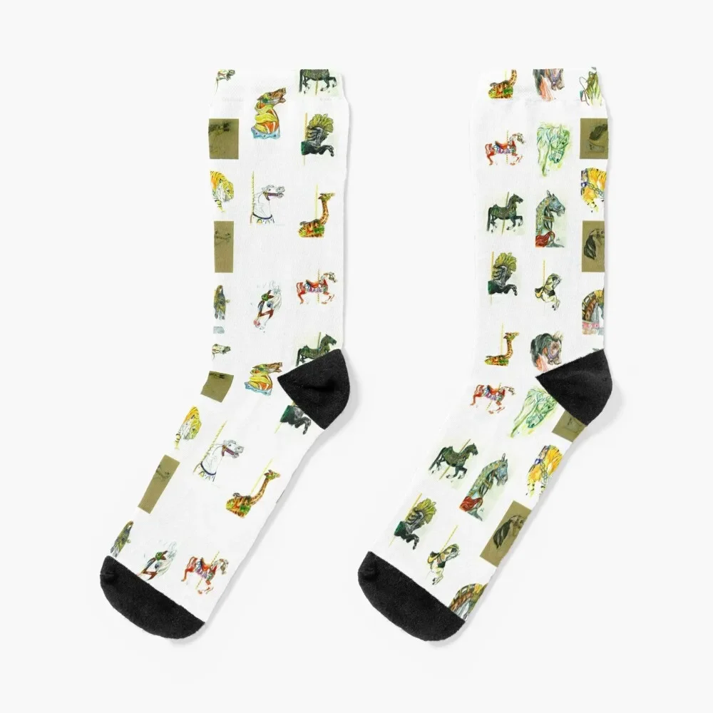 A whole slew of carousels! Socks gifts anime Socks Women's Men's