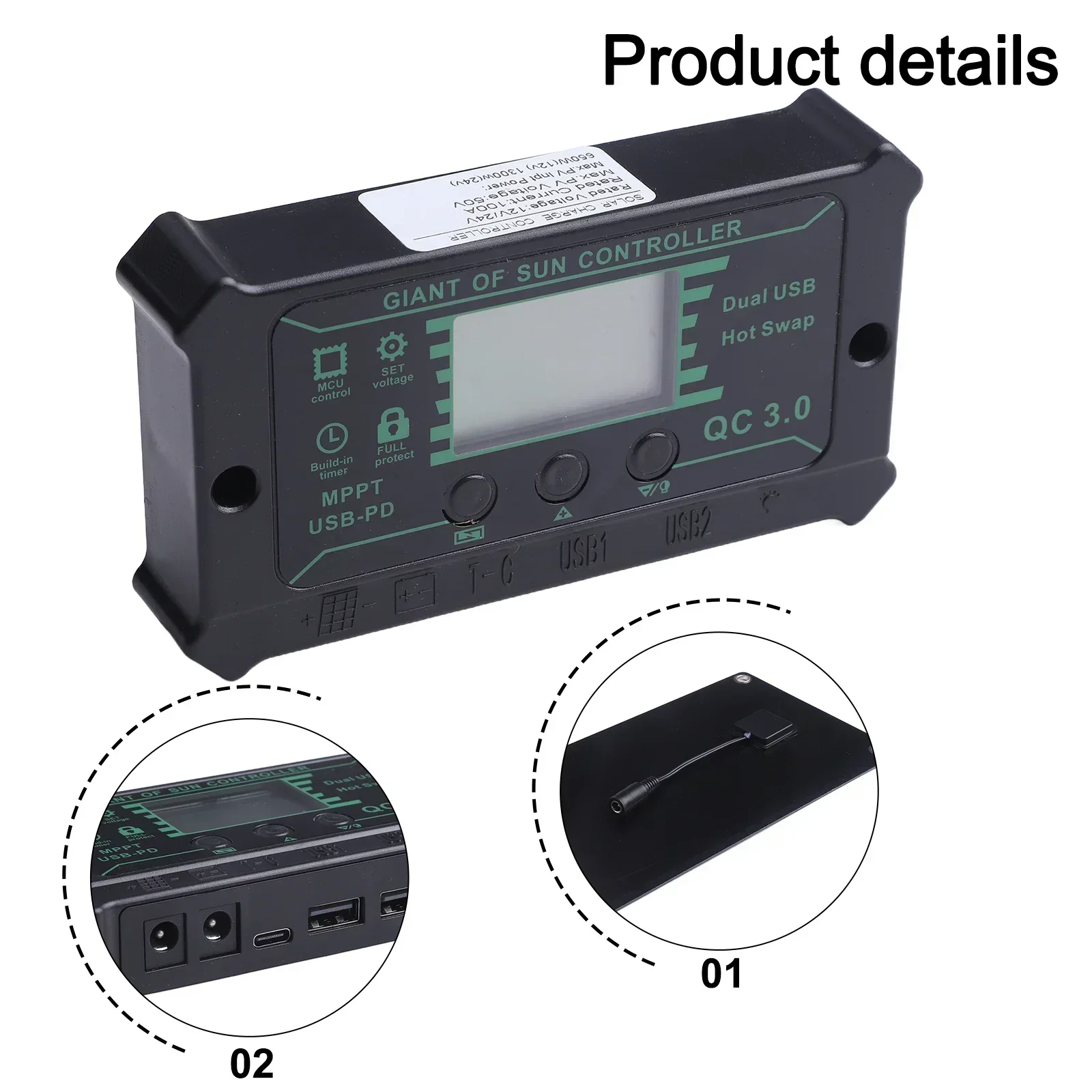 

30*14.5cm 18V Battery Solar Kit Minimal Maintenance High-quality Materials Optimal Energy Conversion Safe And Efficient Charging