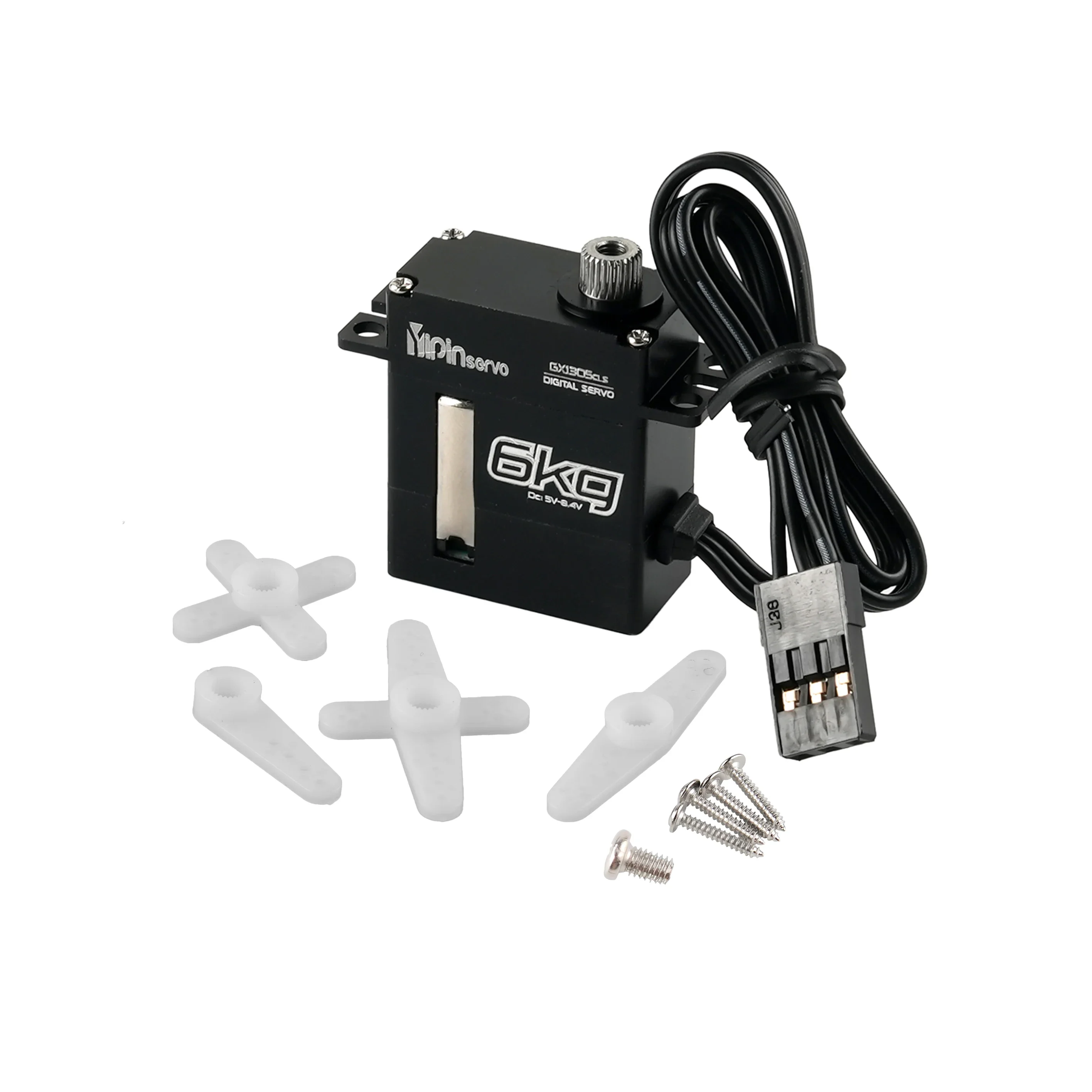 Silnik bezrdzeniowy Micro Digital Servo 6 kg, 180 stopni ° /270 °   Serwa z metalowymi przekładniami sterowanymi kątem, 1 szt./4 szt., części do samodzielnego montażu zabawek, do robotów/aut RC