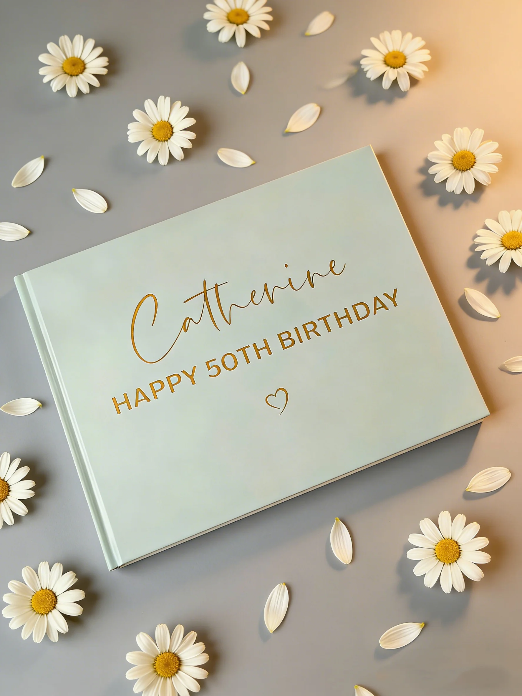 

Персонализированная книга для гостей на день рождения с фольгированным принтом | Индивидуальное имя | Доступны в цветах: темно-синий, зеленый, белый, цвет слоновой кости и розовый.