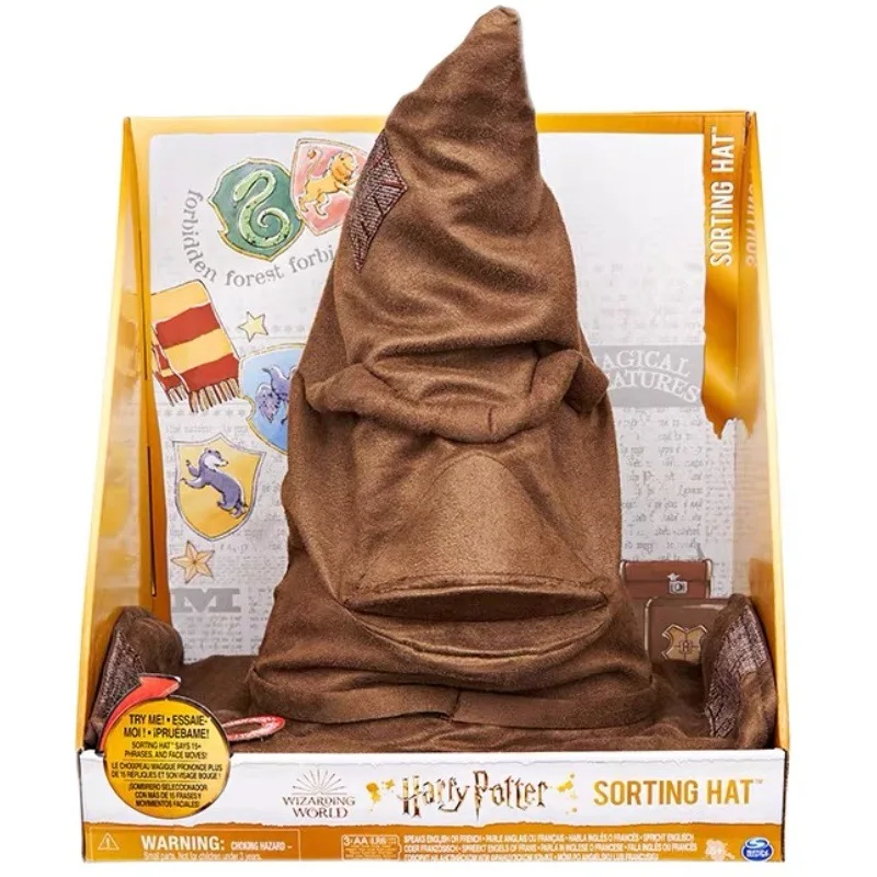 New Harries Potter Magic Hat Sorting Hat Peripheral Toy Birthday Gift Moving and Singing Collectible Gift