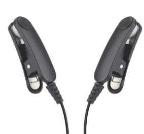 only 2 Qty Black Ear Clip Electrodes Cables Wire Accessories For Ear-Sleeping Aid Device HE-M008 Type