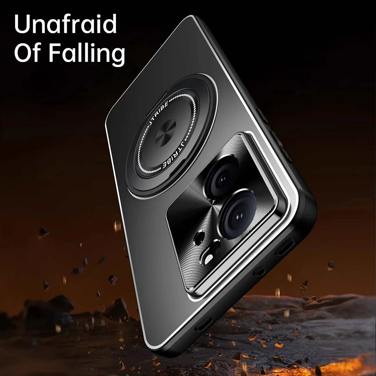 

Матовый металлический чехол с магнитным кольцом и подставкой для XiaoMi 15 13T Poco F7 Ultra F5 Pro, защитный противоударный чехол для телефона с объективом